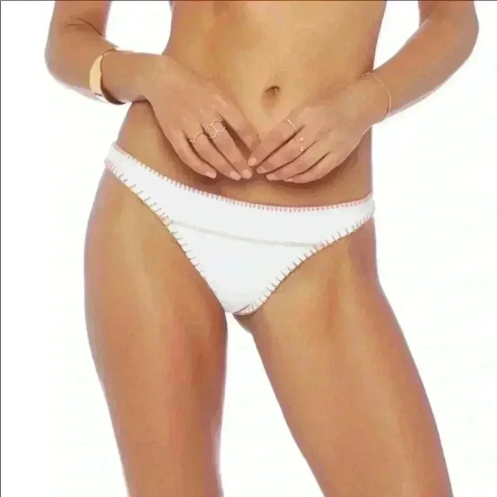 ELLEJAY x Revolve‎ Women's Daniela Blanket Stitch Swim Bottom Size M NEW